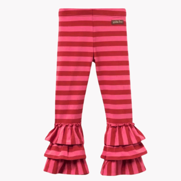 Sz 4 Matilda Jane Earn Your Stripes Benny Ruffle Pants - Picture 2 of 5